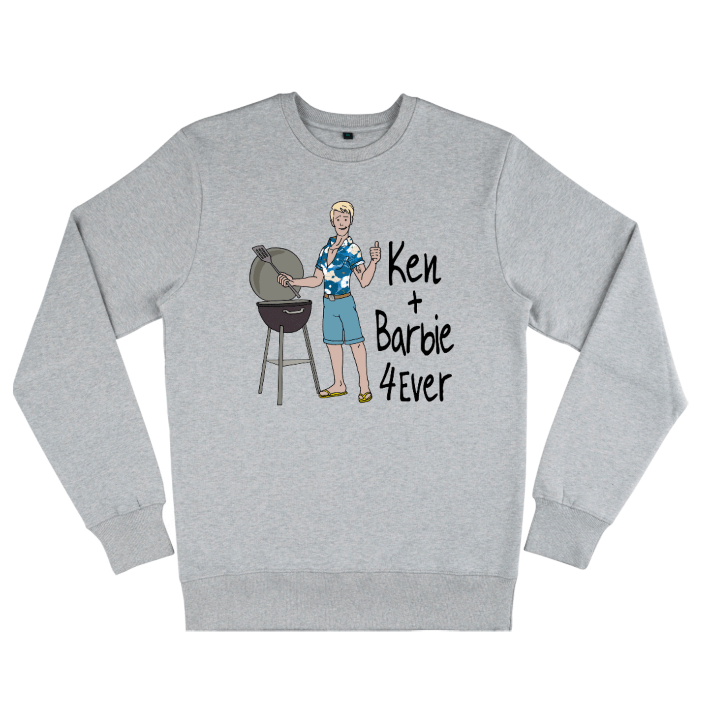 Ken+Barbie 4Ever, Organic Unisex Sweatshirt-Heathers