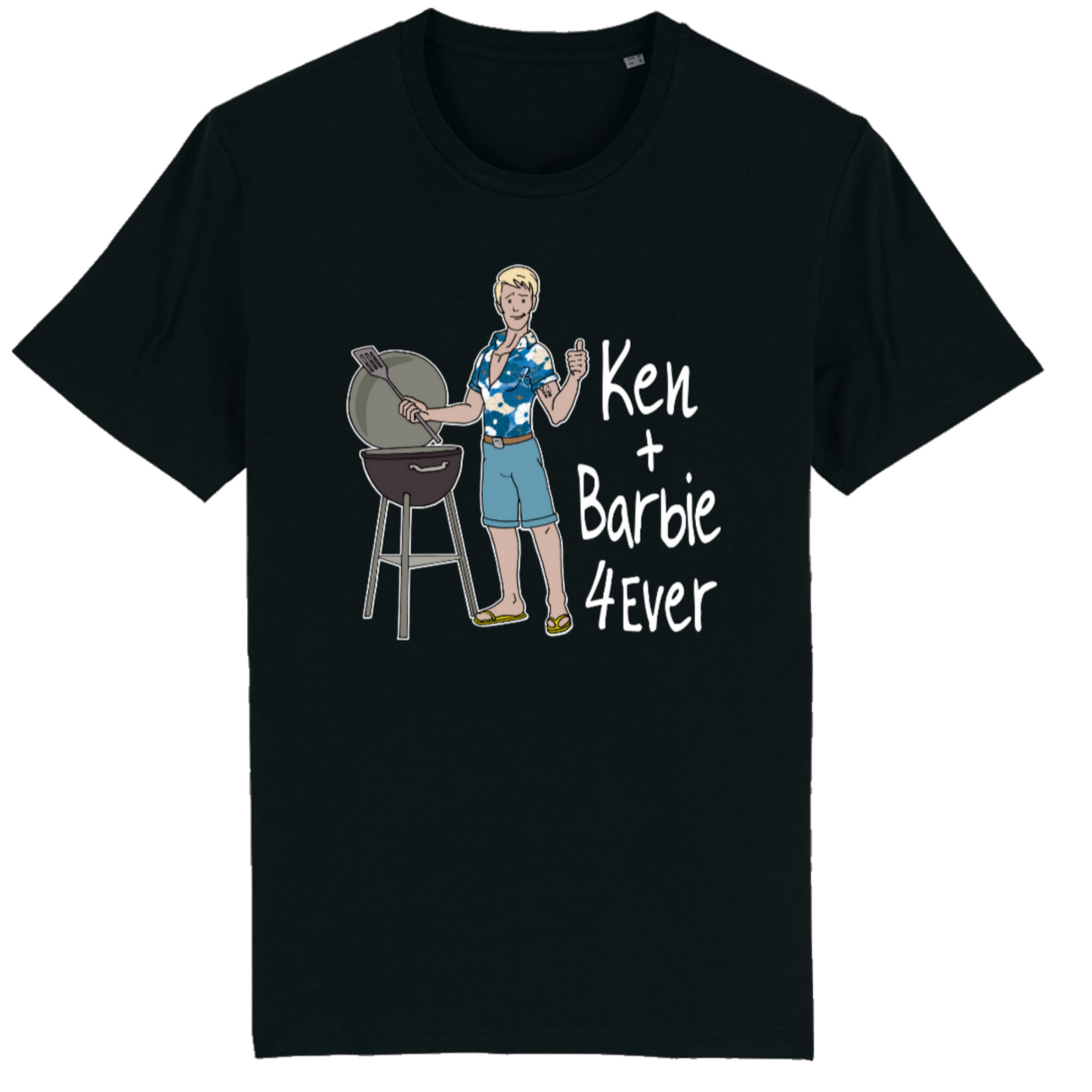 Ken+Barbie 4Ever, Organic Cotton Short Sleeve Unisex T-Shirt-dark colours