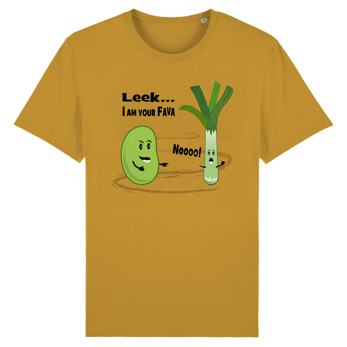 Leek, I Am Your Fava, Organic Cotton Unisex T-Shirt- Light Colours