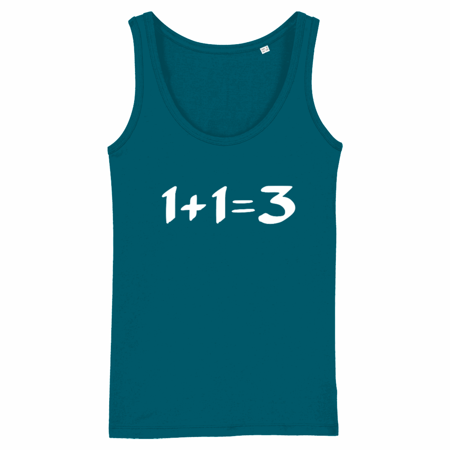 1+1=3, Organic Cotton Vest/Tank Top- light colours