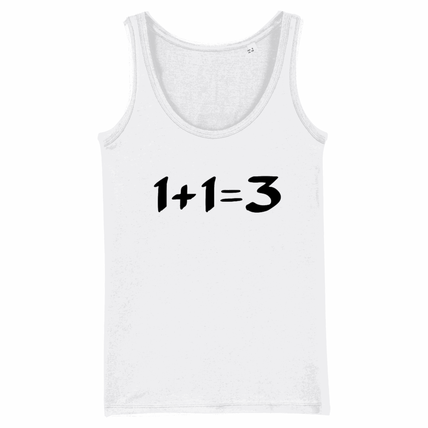 1+1=3, Organic Cotton Vest/Tank Top- light colours