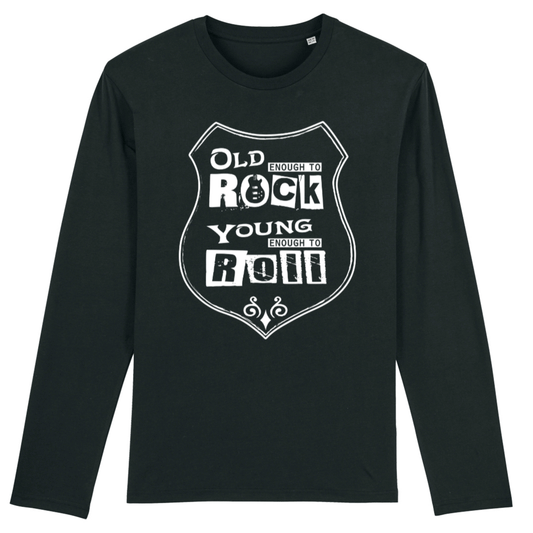 Old Enough to Rock, Organic Unisex Long Sleeve T-Shirt