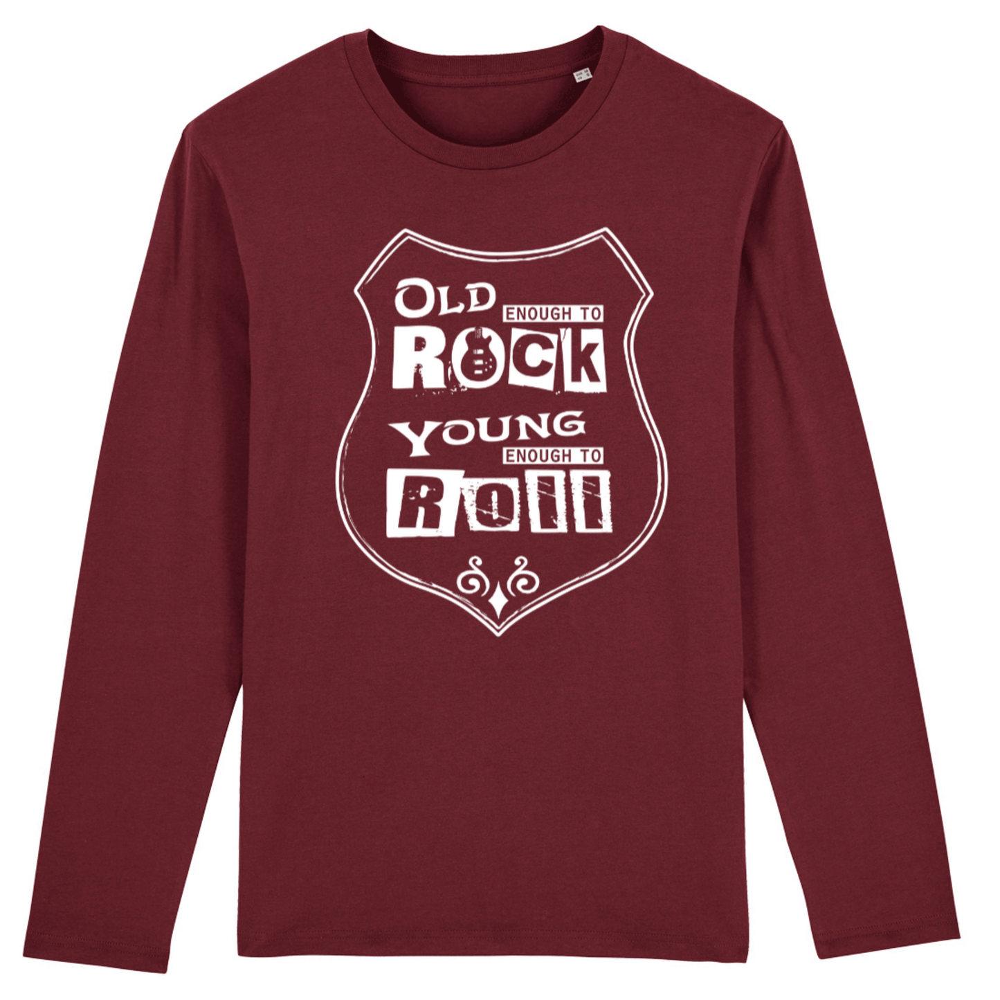 Old Enough to Rock, Organic Unisex Long Sleeve T-Shirt