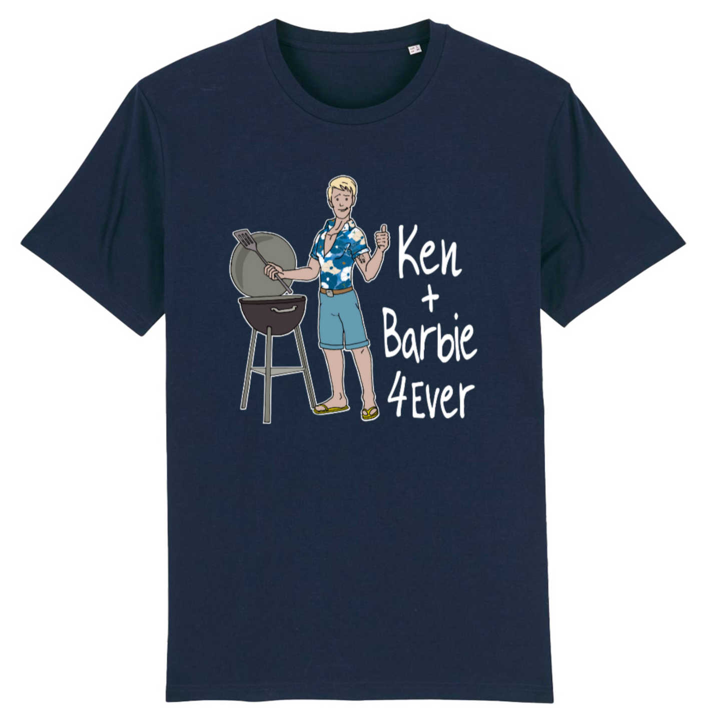 Ken+Barbie 4Ever, Organic Cotton Short Sleeve Unisex T-Shirt-dark colours