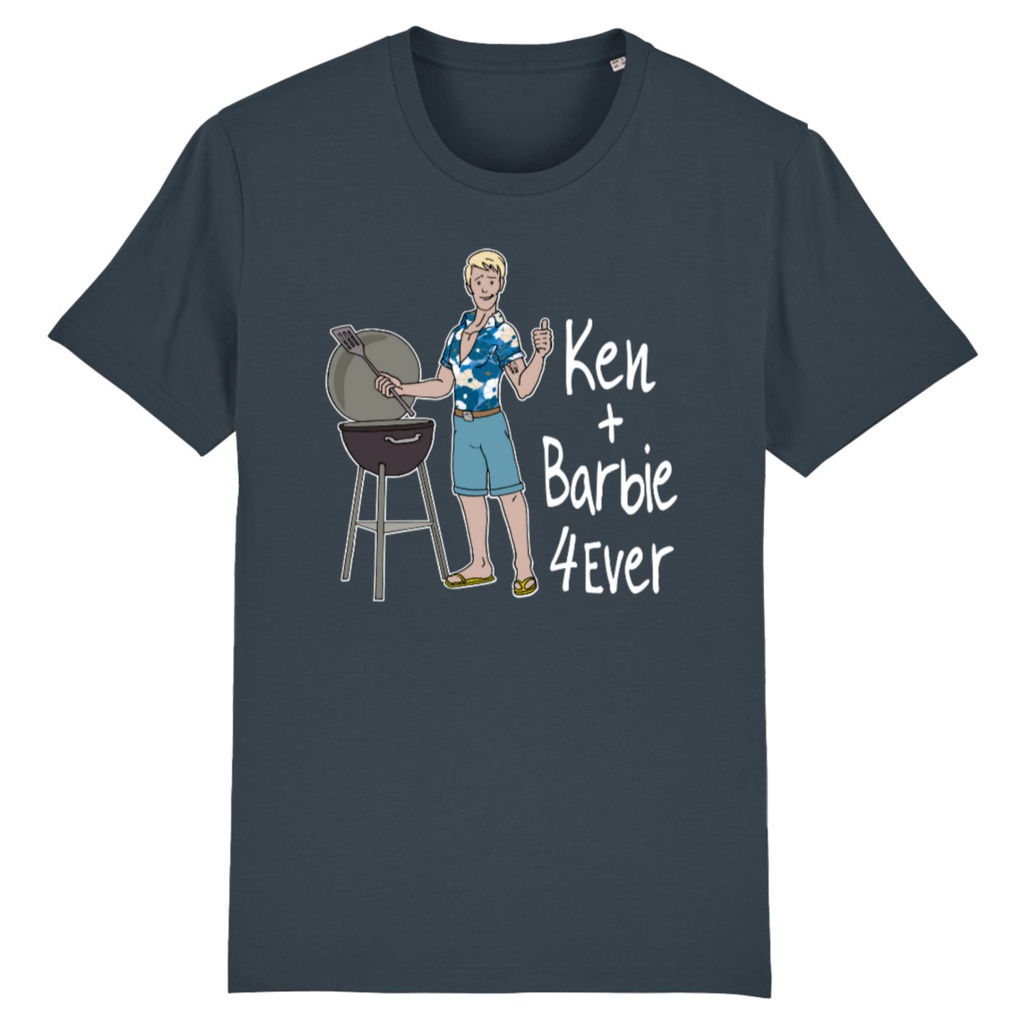 Ken+Barbie 4Ever, Organic Cotton Short Sleeve Unisex T-Shirt-dark colours