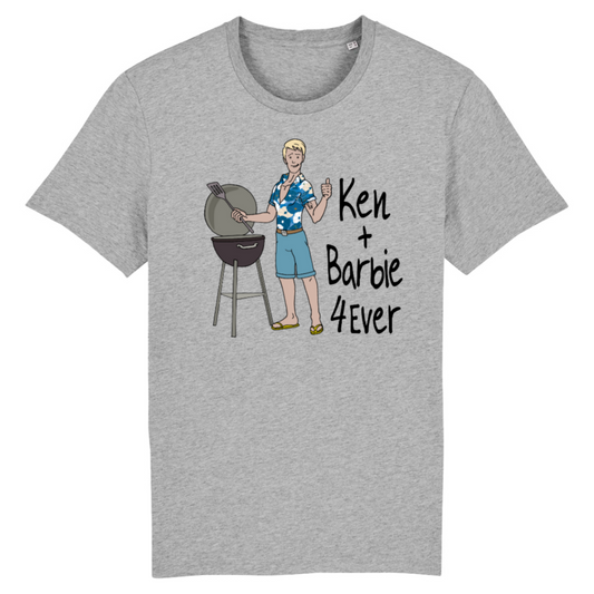 Ken+Barbie 4Ever, Organic Cotton Unisex T-Shirt- heathers light