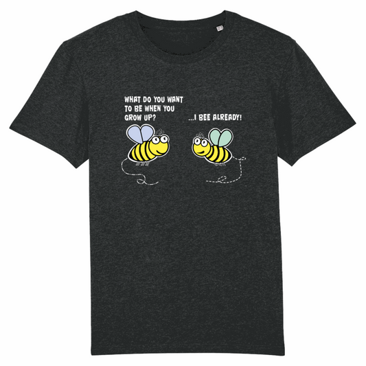 Bee Already, Organic Cotton Unisex T-Shirt- heathers