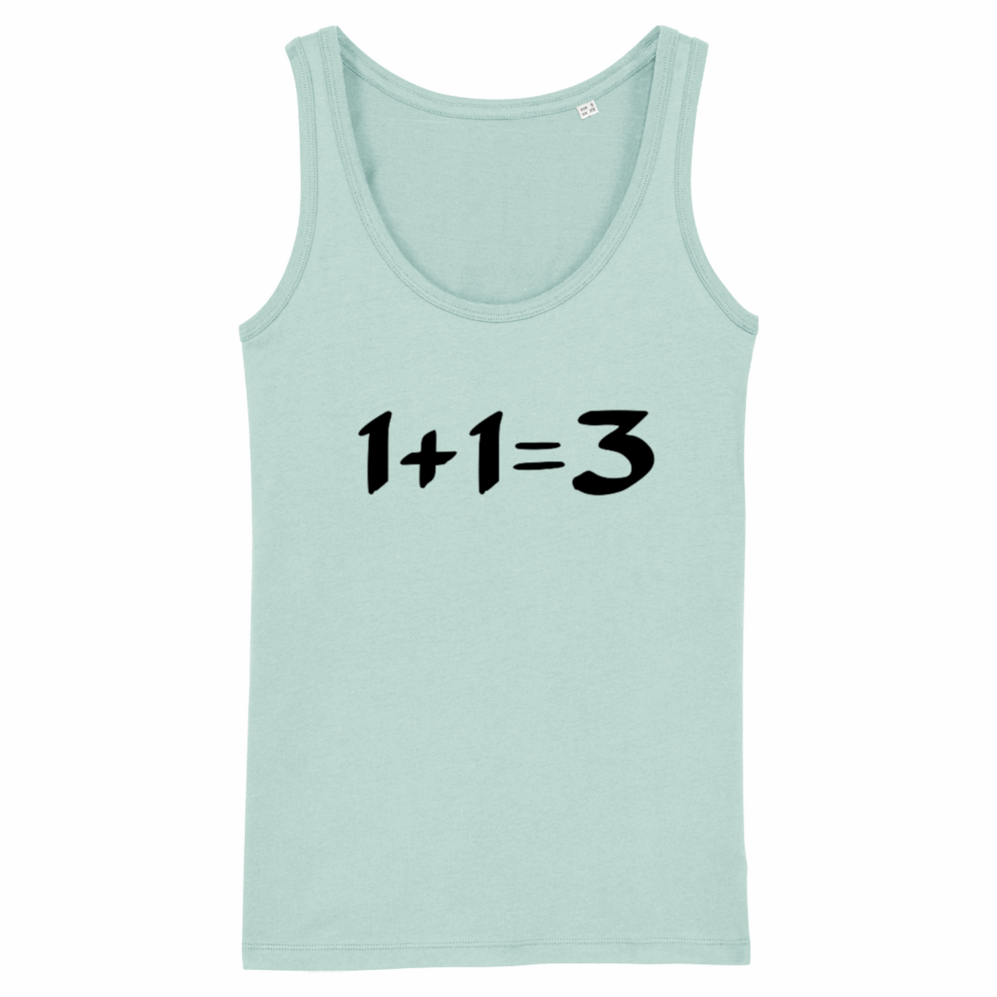 1+1=3, Organic Cotton Vest/Tank Top- light colours