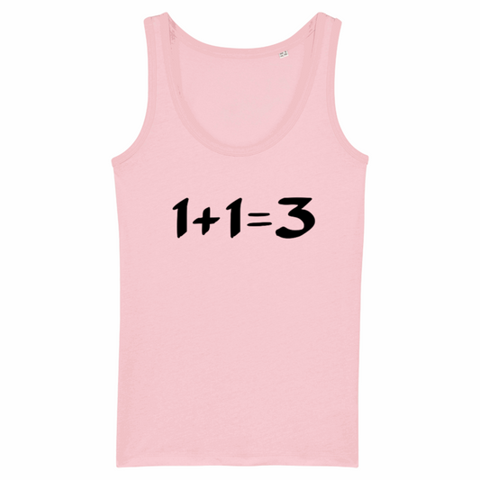 1+1=3, Organic Cotton Vest/Tank Top- light colours