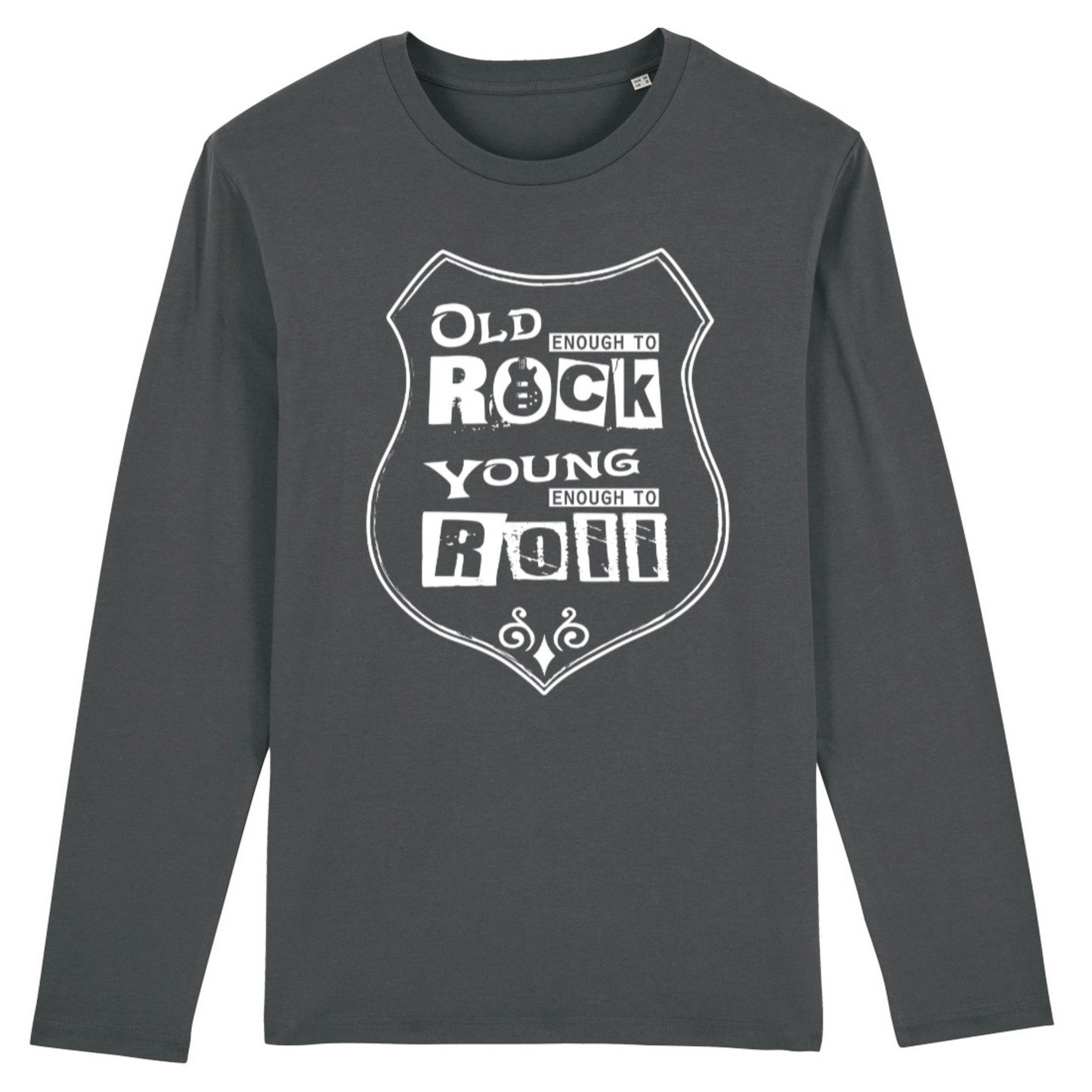 Old Enough to Rock, Organic Unisex Long Sleeve T-Shirt