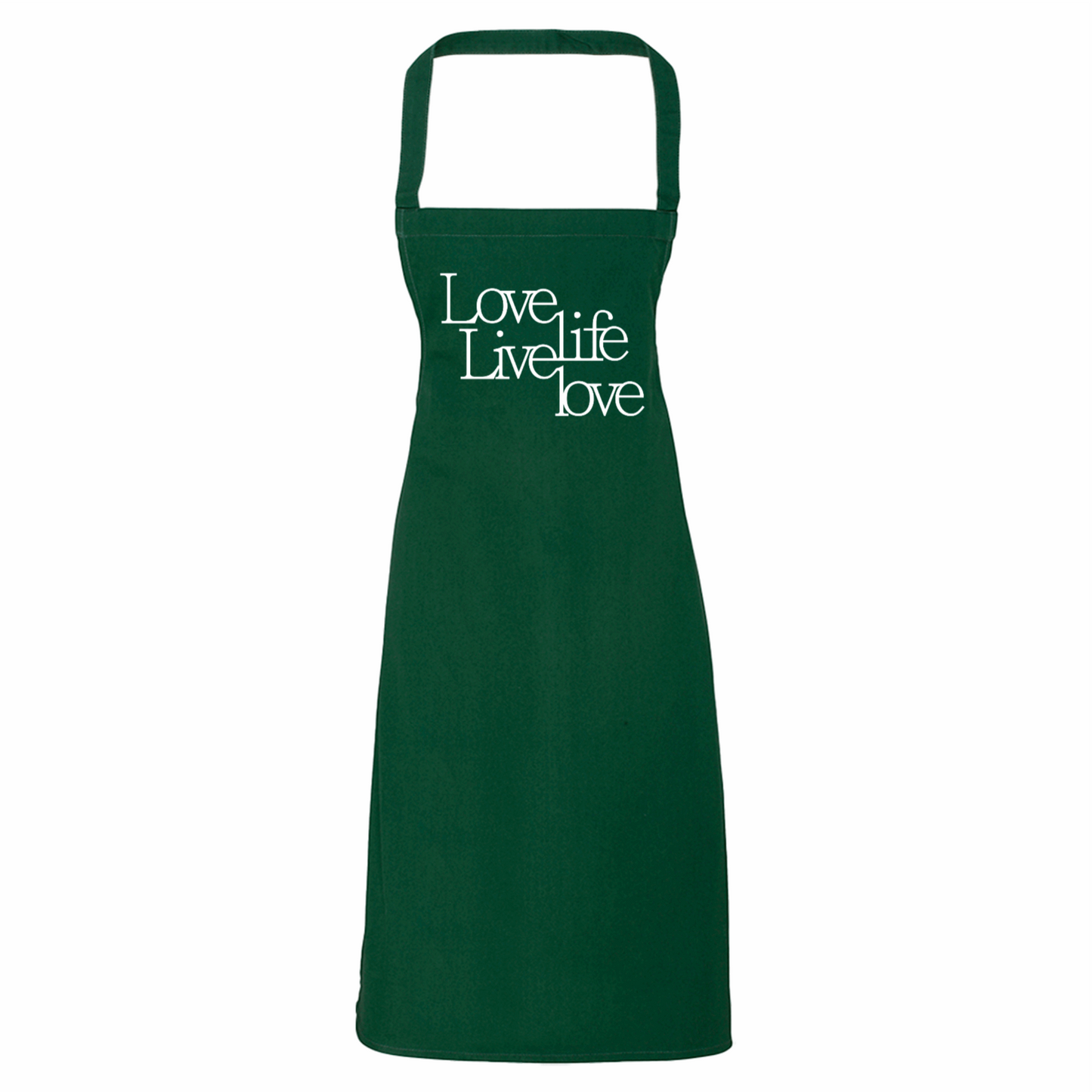 Love Life Live Love, Organic Cotton Apron