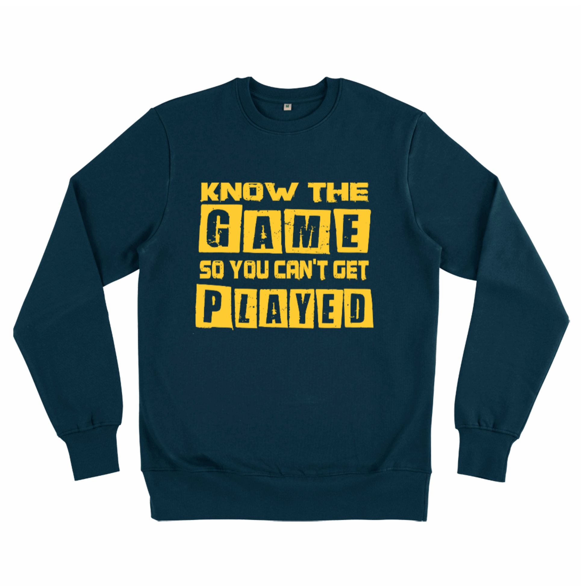 Know the Game, Organic Unisex Sweatshirt- dark colours