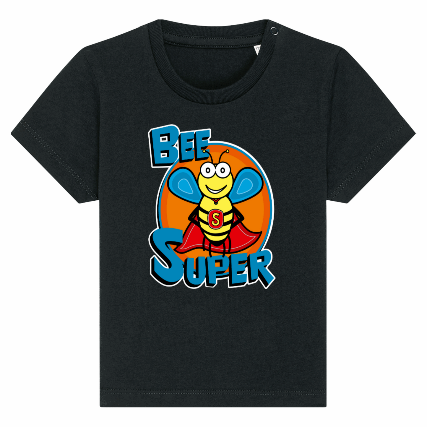 Bee Super, Baby Organic T-Shirt - dark colours