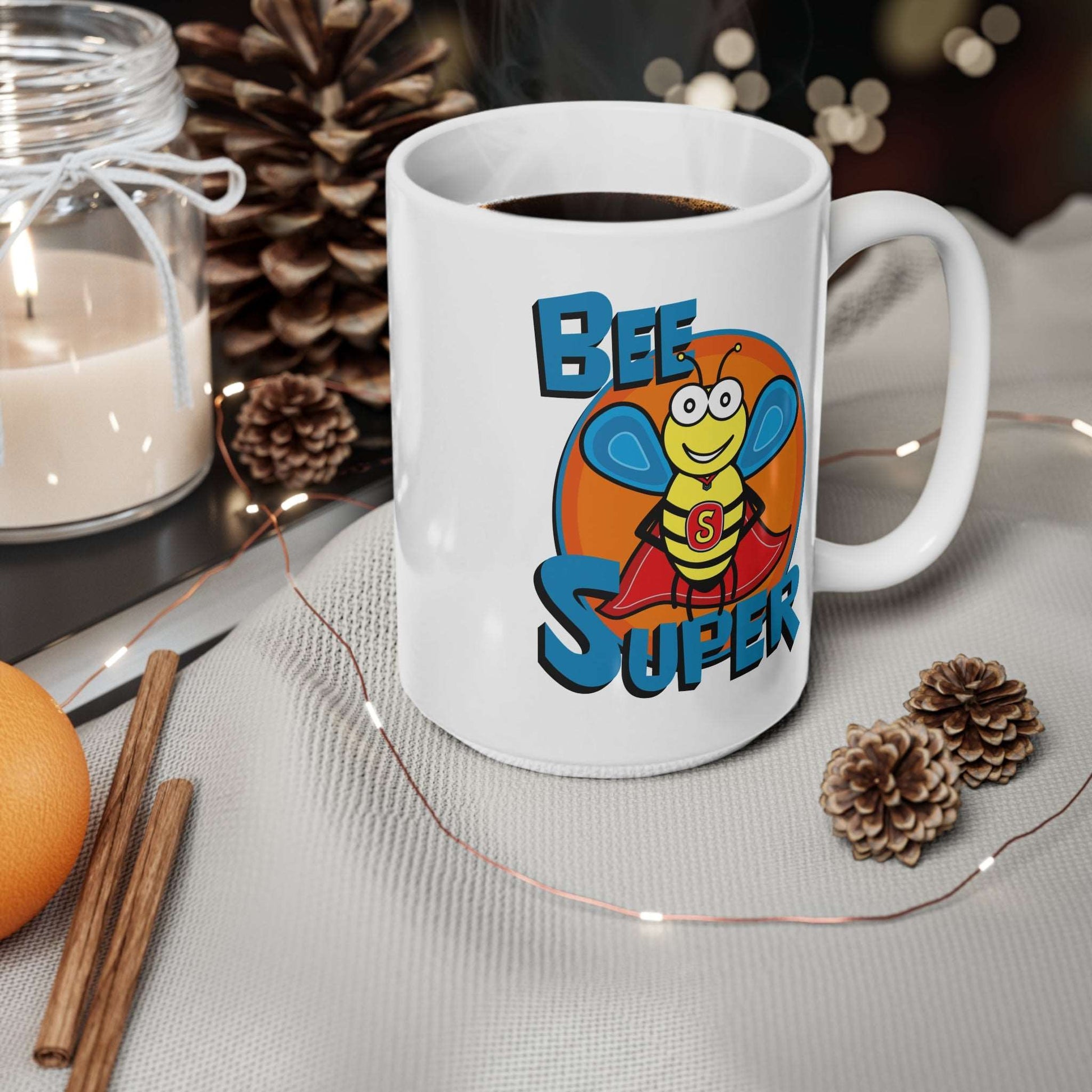 Bee Super Mug 11oz, 15oz