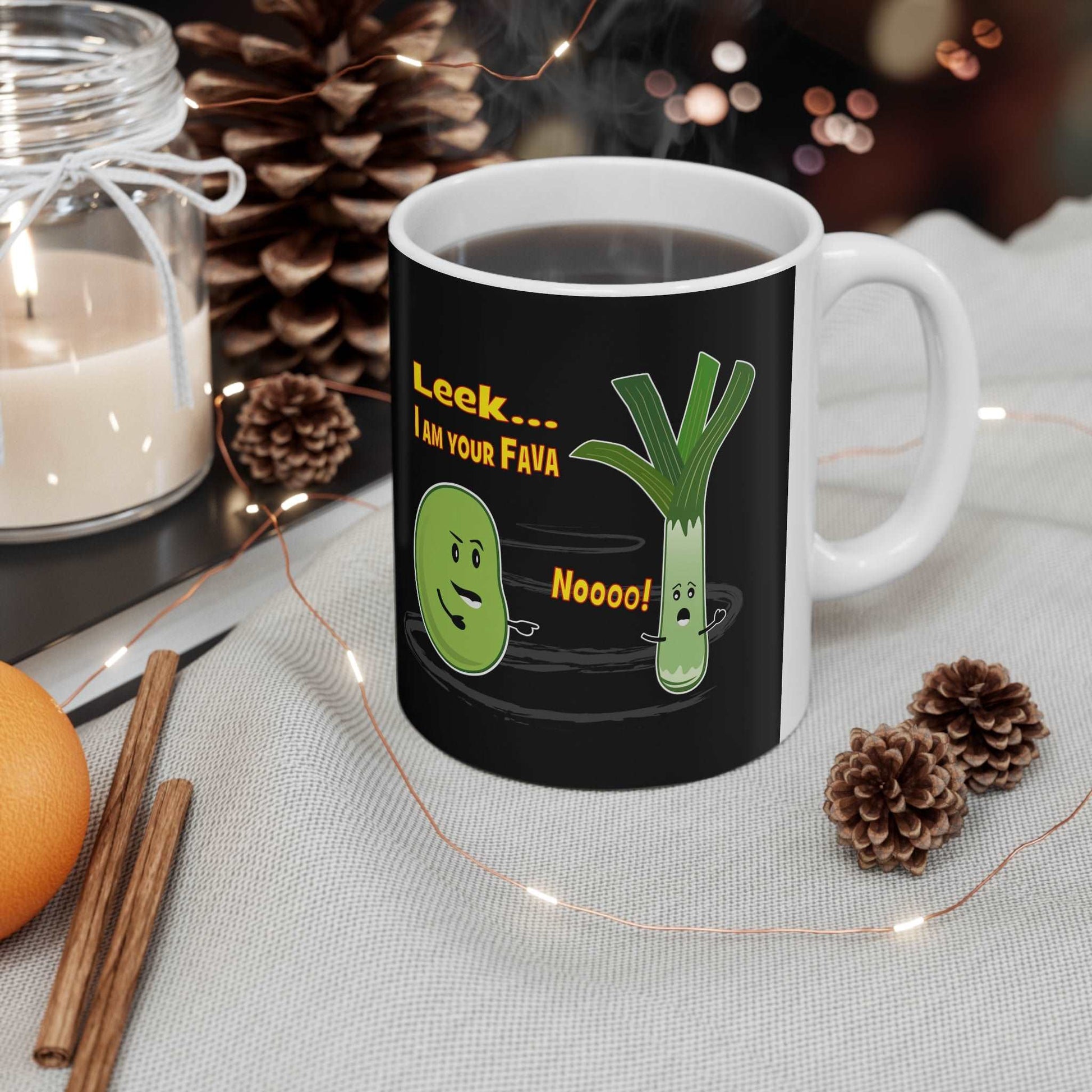 Leek... I AM Your Fava, Mug, 11oz, 15oz black