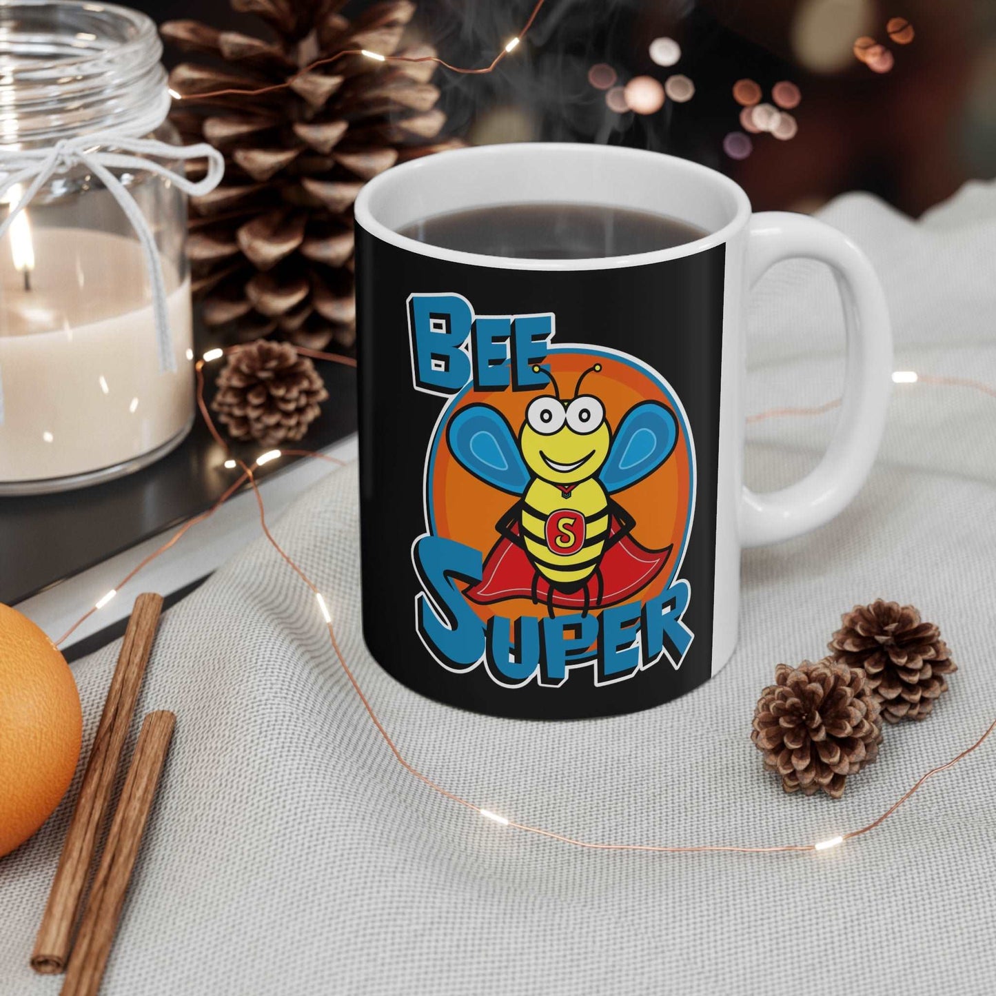 Bee Super Mug, 11oz, 15oz