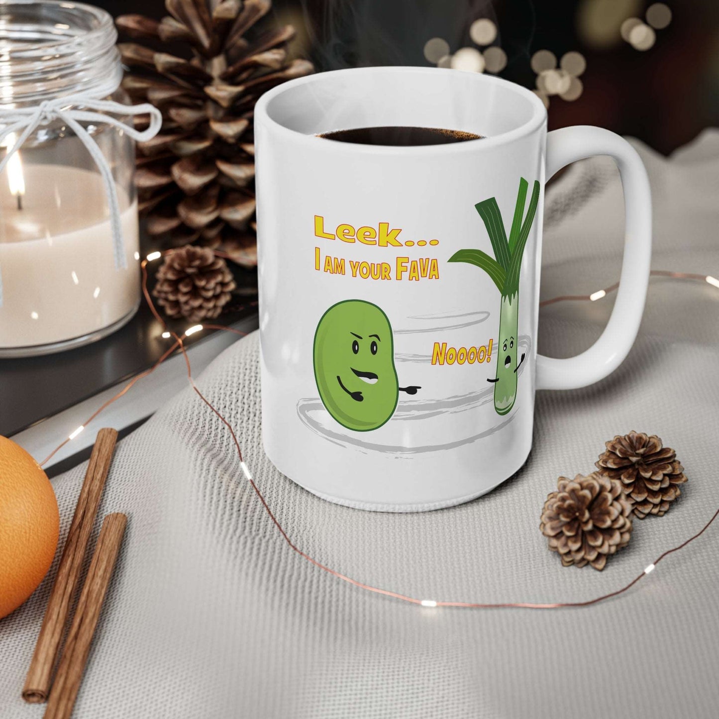 Leek... I Am Your Fava, Mug - 11oz, 15oz white