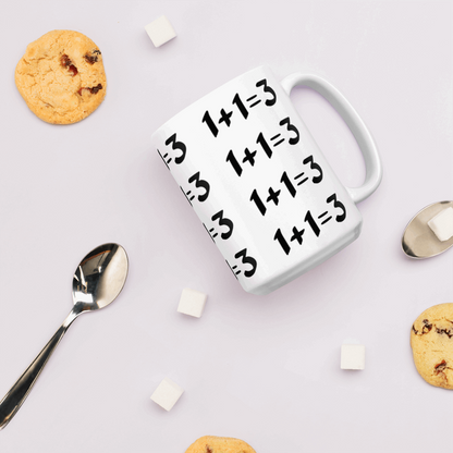 1+1=3, mug 11oz, 15oz