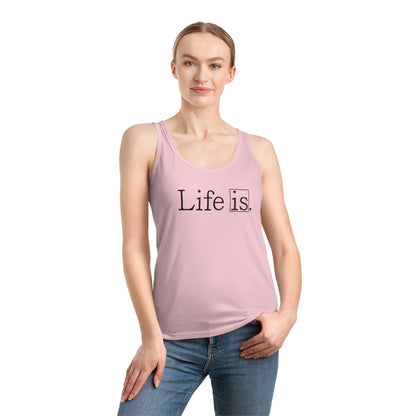 Life Is, Organic Cotton Vest/Tank Top- light colours